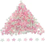 NUOBESTY 10 Pcs Pentagram Soft Clay DIY Craft Glitter Stars Sprinkles for Nail Art Gender Reveal Decorations