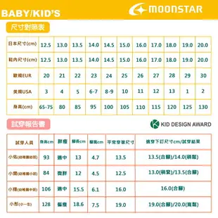 日本月星Moonstar機能童鞋迪士尼聯名系列寬楦冰雪奇緣運動鞋款12709藍(中小童段)