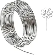 FRAKMU 3mm Craft Wire for Sculpting, 33 Ft Aluminum Wire Bendable Thick Metal Wire for Bonsai Trees Floral Armature Wire Weaving Wrapping Clay Models Dolls DIY Jewelry Making