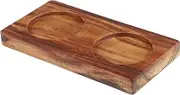 KOCKSHION Pepper and Salt Mill Tray Spice Holder for Grinders and Bottles Stable Design Prevents Tipping for Kitchens and Special Occasions Base