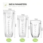 AU 2 Pack Replacement Cup Mug 32oz /24 oz for Nutri Ninja Bullet Parts Auto IQ