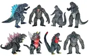 Brand New Set of 8 King Kong vs Godzilla Toys Action Figures Cake Toppers