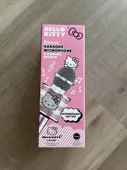 Hello Kitty Bluetooth Karaoke Microphone Wireless Speaker USB Charging Pink NEW
