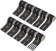 uxcell 164ft Car Track Tape Traffic Washi Tape Highway Train for DIY Craft Art Journal Scrapbook Planner, Black