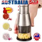 Onion Chopper Dicer Manual Hand Press Garlic Vegetable Food Chopper Processor AU