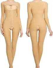[NAVYN] Full Body Shapewear Bodysuits For Women After Liposuction Operation Postpartum Compression Arms Thigh Slimmer Underwear(Skin2,L/Large)