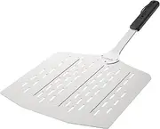 [cozze] 90377 Lightweight Pizza Spatula with Holes, Stainless Steel Plastic Polypropylene, Black