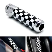 Black/White Checker Alloy Metal Handbrake Handle Grip For Gen1/Gen2 MINI Cooper (for: Mini)