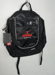 Ogio Black Backpack 600D Poly Durable with Audio Pocket & Organizer Swag NEW