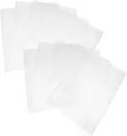 Alipis 10pcs Clear Book Cover Protectors Reusable Plastic Sleeves for Textbooks Material Easy Application for School Office Use