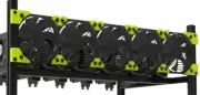 Fan Bracket 6 GPU Veddha Mining Rig - Plastic Fan Bracket 120mm Fans - O