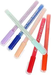 Beaupretty 6pcs Nail Art Pens Manicure Marker Nail Graffiti Pens Tips for Precise Lines Rich Colors for Salon Home Use Non-fading Ink for Stunning Designs