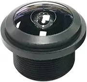 Fisheye Camera Lens 1.5mm HD 3 Megapixels M12 X P0.5 Interface 1/3" F2.0 Waterproof IP68 with 650nm IR Filter for Security Camera