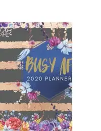 在飛比找博客來優惠-Busy AF 2020 Planner: Cute Flo