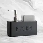 with Holder Soap Dispenser Resin Detergent Dispenser Stores Sponges