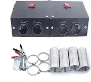 Baceyong 12V / 24V 500W Heater Portable Car - Heater fan Fog 4 port - Suitable for all Models - Rapid heating