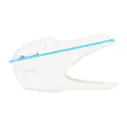 ABS No Staple Stapling Machine Book Paper StaplE Free Stapler Binding (White)