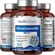 B-3 Nicotinamide 500 mg 100 Caps Nicotinic Amide Niacin Natural Flush pack of 1