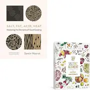 Samin Nosrat Salt Fat Acid Heat Collection 2 Books Set (Mastering the Elements of Good Cooking [Hardcover], A Collection of 20 Prints)