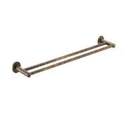 800mm Mica Living Brass Double Towel Rail