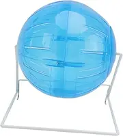 BUGUUYO 1Pc Funny Hamster Roller Plaything Non Slip Exercise Ball with Stand for Small Pets for Fun and Physical Activity for Hamsters Mice and Squirrels