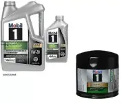 Mobil1 M1-204A Engine Oil Filter & 6 Quarts Mobil1 0W20 Full Synthetic Motor Oil (for: Triumph)