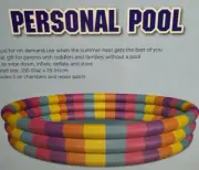 Coolabah Personal Inflatable Kids Above Ground Rainbow Pool Ages 2+ ~ New