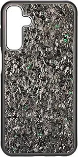 Forged Carbon Fiber Phone Case, Aramid Fiber Case, Small Pattern, All-Inclusive Wireless Charging Anti-Fall Protective Phone Case for Samsung Galaxy A14 4G/5G (Green, for Galaxy a14 4g/5g)