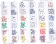 MERRYHAPY 3 Boxes Nail Art Accessories Manicure Glitter Nail Art Sequins Designer Glitter Decor Nail Glitter Sequins Glitter Stickers Nail Art Sequins Glitter Nail Decor Soft Pottery