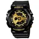 【CASIO】BABY-G街頭率性風格腕錶-黑X金 (BA-110X-1A)正版宏崑公司貨