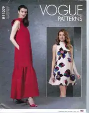Vogue Sewing Pattern 1802, Dress with Variations, Size 4 - 26, New