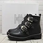 Womens Head over Heels Powell Black Low Heel Zip Up Ankle Boots UK 3 RRP. £78