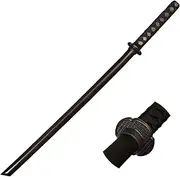 Japanese Samurai Swords in Pure Katana Wood, Training Sword with Plastic Handguard and Black Rubber Cap