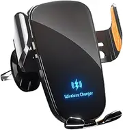 Car Phone Mount Charge | Car Phone Holder Wireless | Air Vent Cradle | Megasafe Phone Holder | 360 Adjustable Mobile Stand, Non-Slip Fast Charging for Most Smartphones