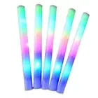 Party Festival RGB LED Colorful Flashing LED Foam Stick Glow Sticks Cheer Tube