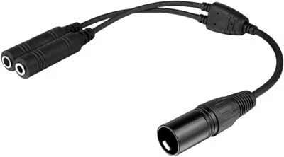 Large Black Electronic Adapter For General Aviation Headset To Airbus Xlr 5 Pin