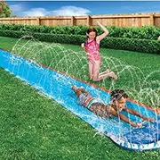 Kids Speed Blast Inflatable Water Slide - Summer Outdoor Fun with Sprinklers - 16fts