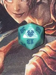 Theros Beyond Death Die D20 Dice Spindown x1 Green Oversized