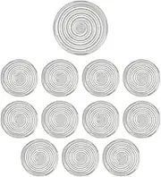 Pack of 12 Arcade Button Covers 20.2 mm 25.3 mm, Mechanical Push Button Cover for Kailh, Cherry, Akko, Glorious Switches, Compatible with Fightbox, Hitbox, Snackbox (White)