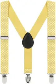 [Grade Code] Suspenders for Kids Boys Girls|2-8 Years, 1" Adjustable Elastic Y Back Clip Suspenders
