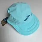 Brooks Running Unisex Lightweight Packable Hat Vivid Teal Blue OSFA Run Happy