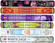 Hem Incense Gift Set Black Opium, Drangons Blood, White sage, Baby Powder, Goog Fortune & Anti-Stress agarbatti