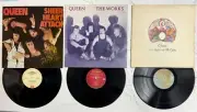 QUEEN FREDDIE MERCURY + MAY + TAYLOR + DEACON Signed LP The Works FRAMED COA