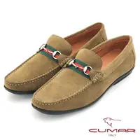 在飛比找momo購物網優惠-【CUMAR】時尚樂活 經典造型真皮帆船鞋(綠色)