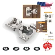 Durable 30 Pack Satin Nickel Concealed Cabinet Hinges with Soft Close Function