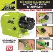 Swifty Sharp Motorized Knife Sharpener and Includes CATCH-TRAY for Metal Shaving
