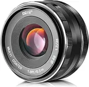 Meike MK-E-35-1.7 35mm F1.7 Large Aperture Manual Prime Fixed Lens APS-C for Sony E-Mount Digital Mirrorless Cameras A7III A9 NEX 3 3N 5 NEX 5T NEX 5R NEX 6 7 A5000 A5100 A6000 A6100 A6300 A6500