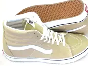 Vans Men's Sk8-Hi Taos Taupe Beige White Canvas Suede Skate shoes Size 13 NIB