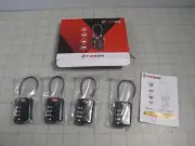 4-pack Forge Travel Sentry TSA21105 TSA Certified Travel Lock NEW
