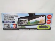 Itek SoundLogic REAR VIEW MIRROR DASHCAM RECORDER 1080p New In Open Box